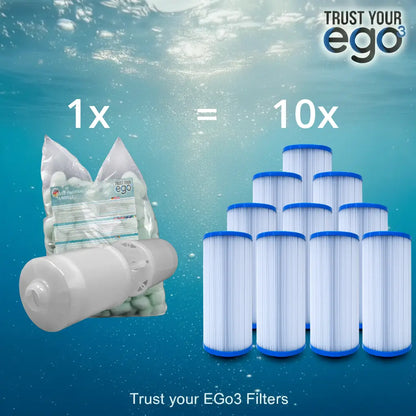 SET SD = Filter for Armstark Sundance 980/880/780 Series including 10 filter ball fillings