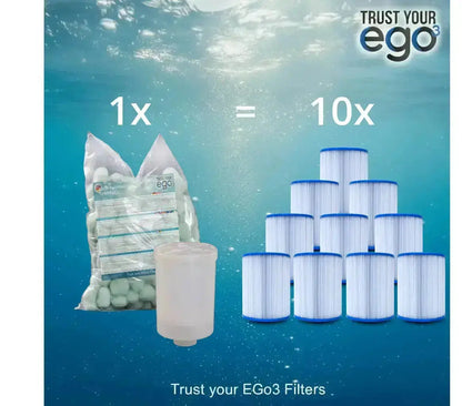 SET 2 = COARSE Thread (46-47mm = 1 1/2" SAE inch) Filter including 10 filter ball fillings