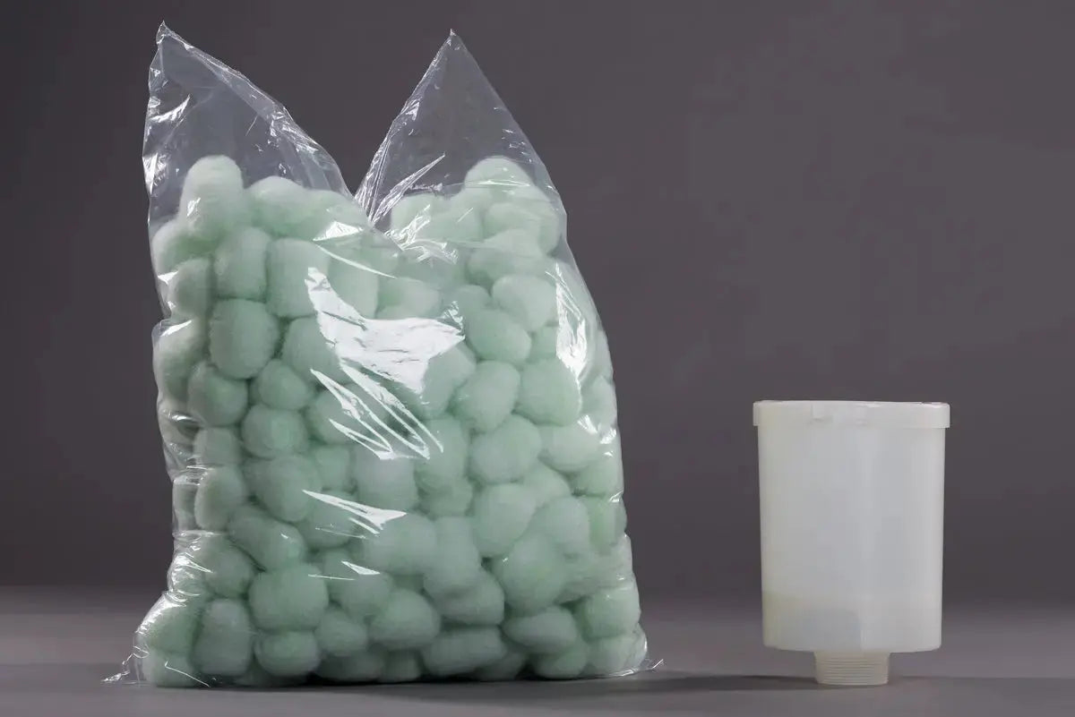 SET 1 – 1 1/2" (ca. 46mm) Feingewinde mit Filtermaterial für 10 Jahre  Komplettset