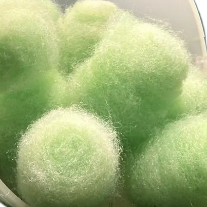 Fiber filter balls