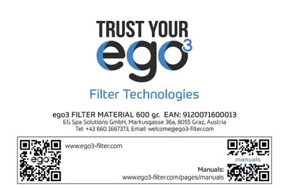 Filtermaterial ORIGINAL EGo3 Faserbälle 