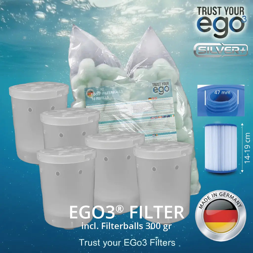 SET 2LW = COARSE Thread (46-47mm = 1 1/2" SAE inch) LOW Filter for Balearis, Superior Wellness, Platinum Spas including 10 filter ball fillings