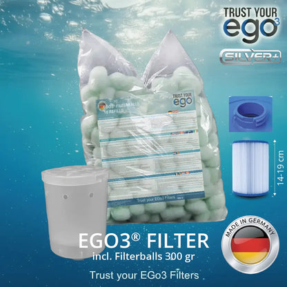 SET 2S LW = Bayonet for low filters – Bayonet closure approx. 46mm including 10 filter ball fillings