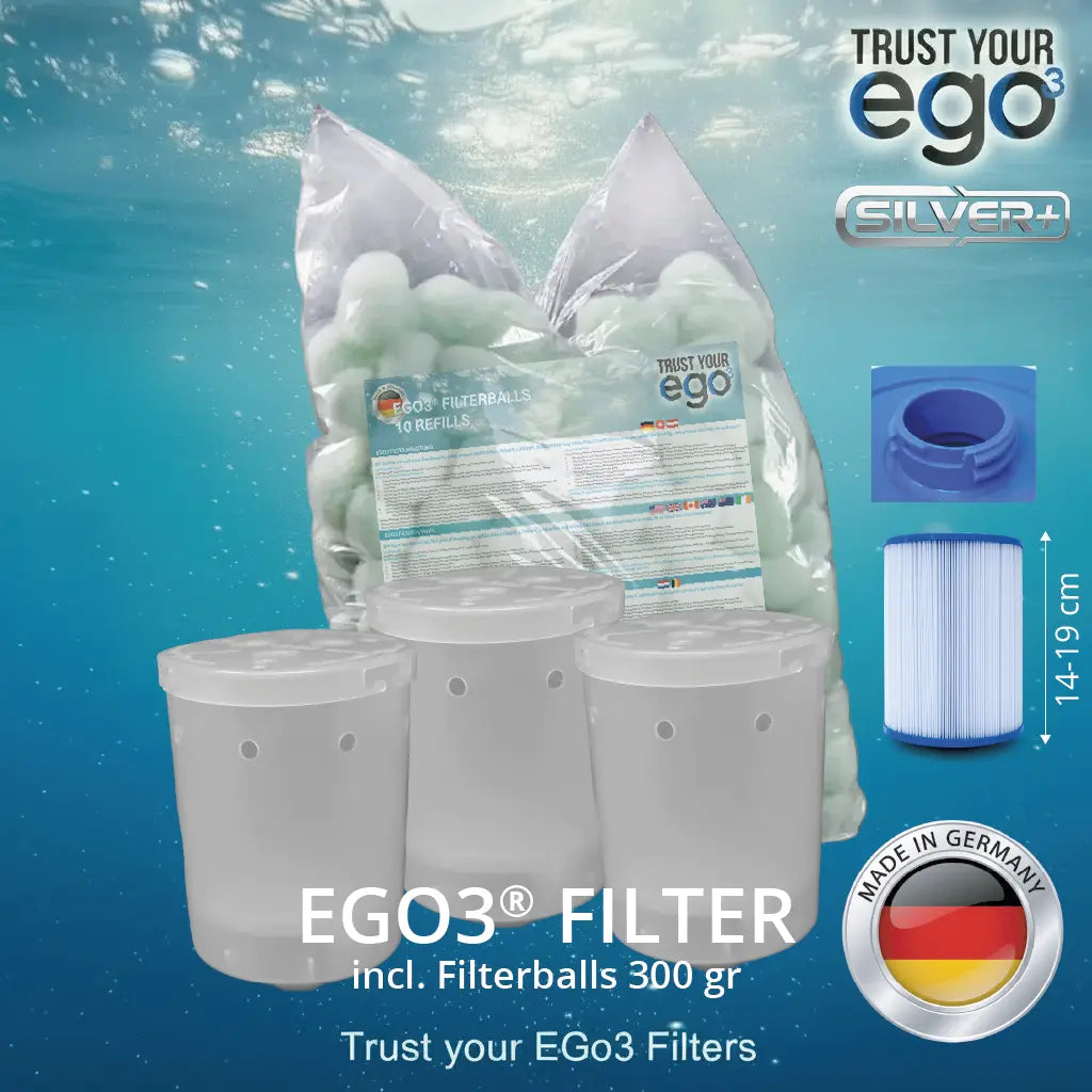 SET 2S LW = Bayonet for low filters – Bayonet closure approx. 46mm including 10 filter ball fillings