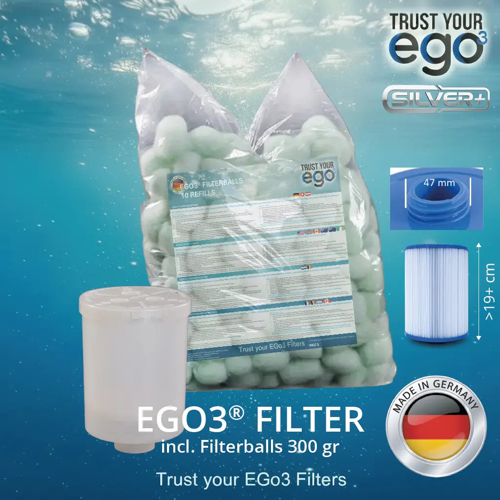 SET 2 = COARSE Thread (46-47mm = 1 1/2" SAE inch) Filter including 10 filter ball fillings
